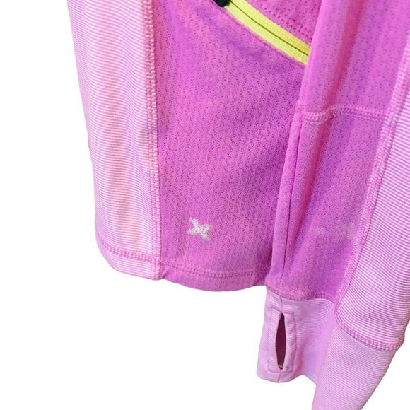 Xersion Light Pink Stripe 1/4 Zipper Women's Tennis Light Windbreaker Size (M) - Picture 6 of 7